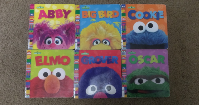 The six Sesame Street books copyrighted 2020
