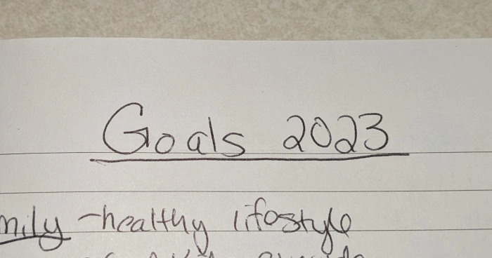 2023 New Year's Resolutions & Goals