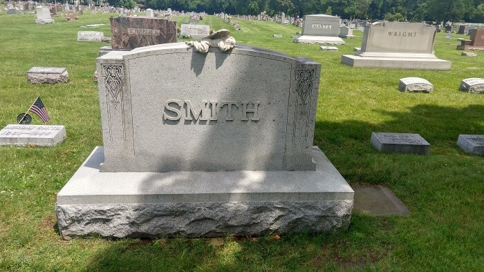 Smith Family Graves at Riverside Cemetery in Troy, Ohio