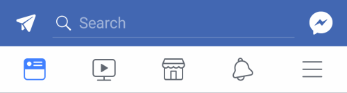 Facebook Android Menu Icons