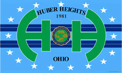 Low-resolution (250px × 149px) JPEG of the flag of Huber Heights, Ohio