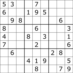Sudoku Example Puzzle